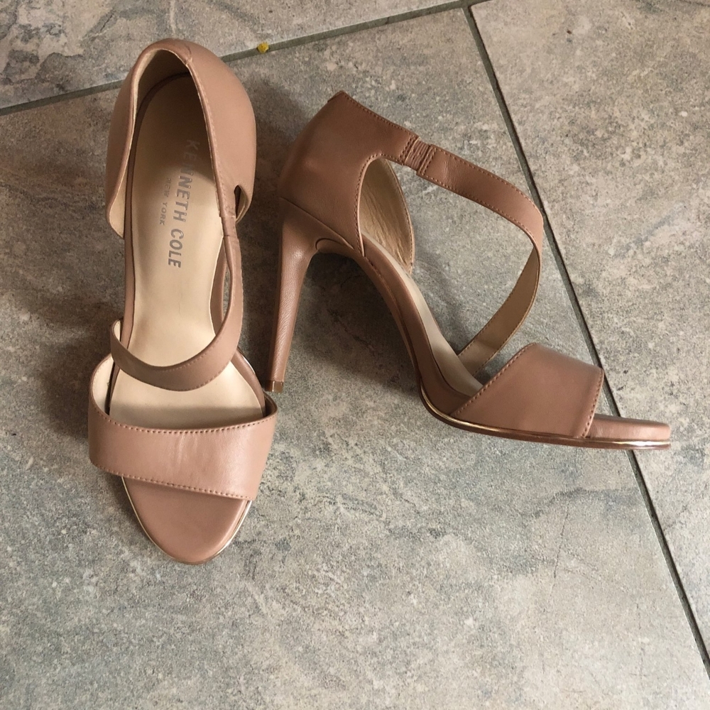 Ladies' beige heels